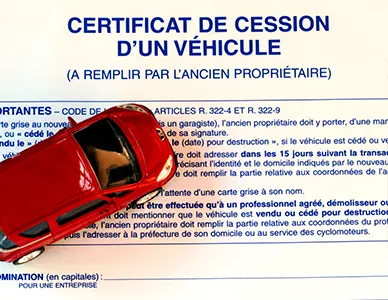 Certificat de cession